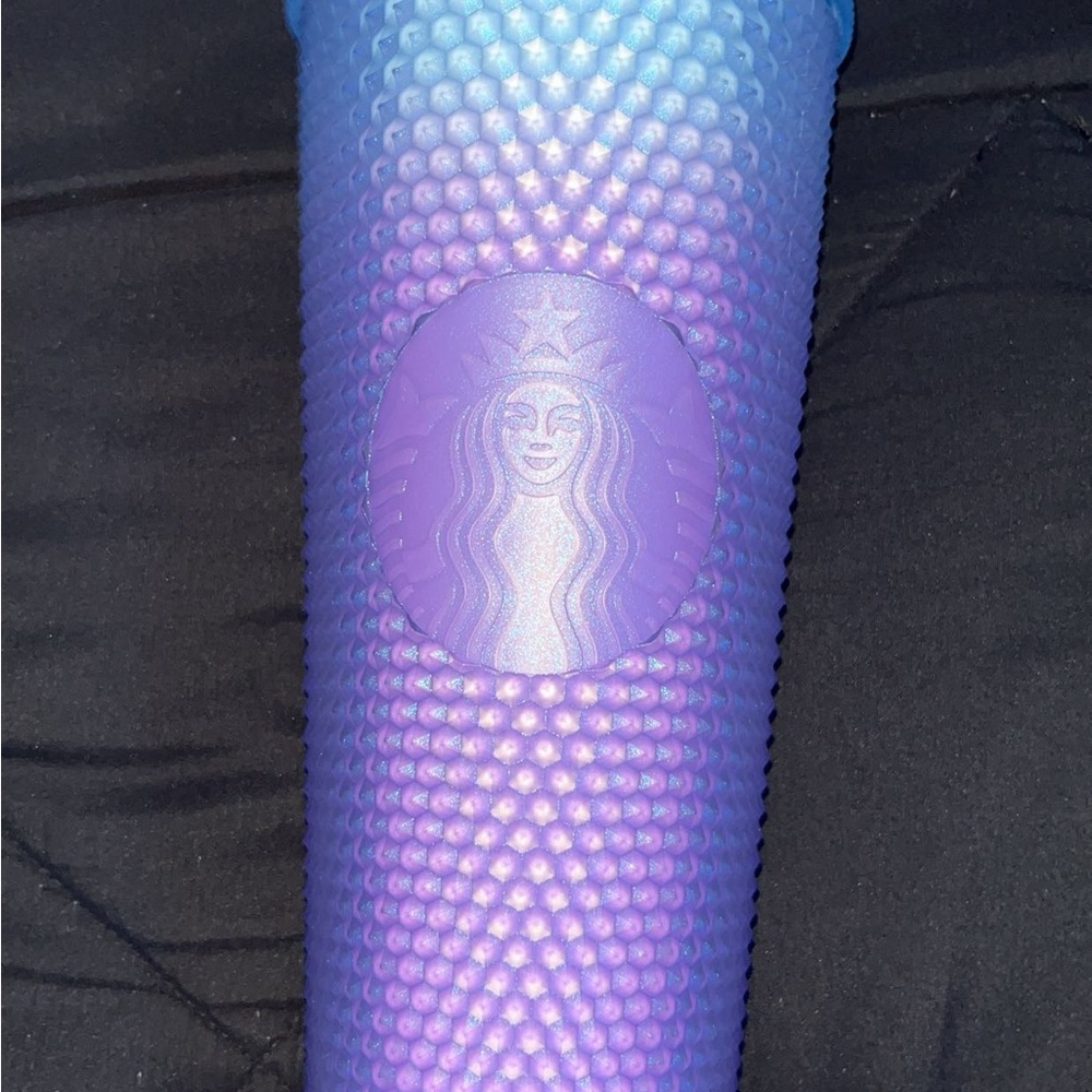 Starbucks Purple and Blue Textured Tumbler